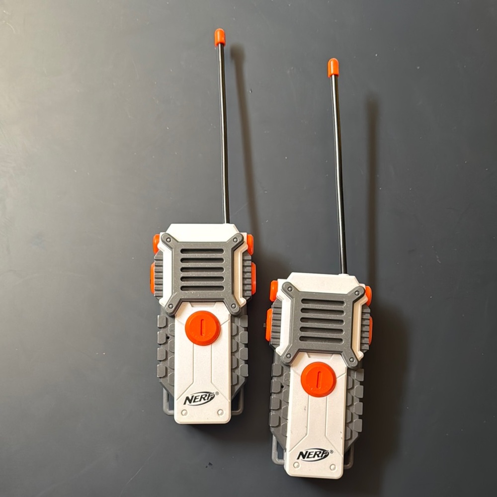 Nerf Gray and Orange Walkie Talkies